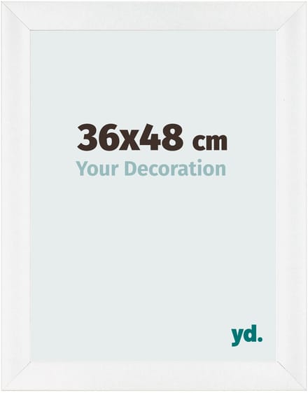 Your Decoration - Fotolijst 36x48 cm - MDF - Wit Hoogglans - Pisa