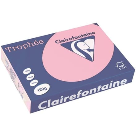 Clairefontaine Trophée Pastel A4 roze 120 g 250 vel