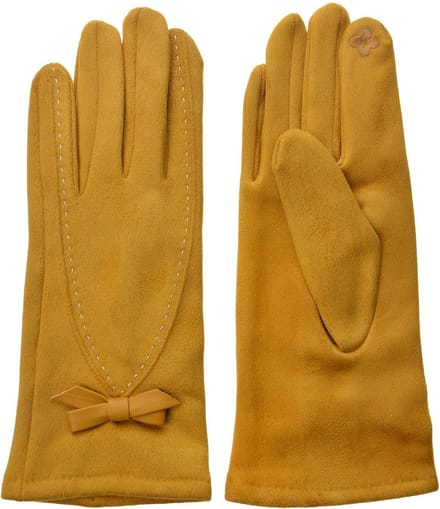 Juleeze Handschoenen Winter 8x24 cm Geel Polyester