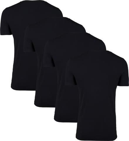 WE Fashion Heren Regular fit T-shirt, 4 pack