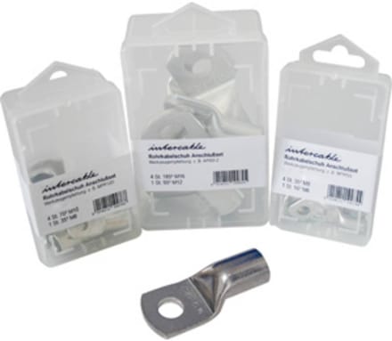 Intercable ongeïsoleerde kabelschoen 180° 10mm² M6 vertind R-Serie Doos10st