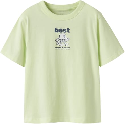 NAME IT - NKMFLORIAN SS NREG TOP BOX - Jongens - T-shirts - groen - maat 116