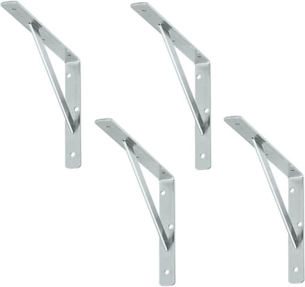 siwitec plankdrager 300 x 200 x 30 mm, verzinkt, set van 4, draagvermogen 150 kg, plankdrager, webconsole