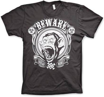 Hybris Urban M'on-key T-shirt donkergrijs