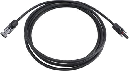 Germat Solar kabel 4mm Zwart / Lengte : 2 meter / Zonnepanelen kabel / Solar kabel met connector