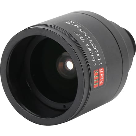 Professionele Camera Board Lens 3MP Handmatige Zoom M12 Bevestiging Beveiligingsbewaking gray