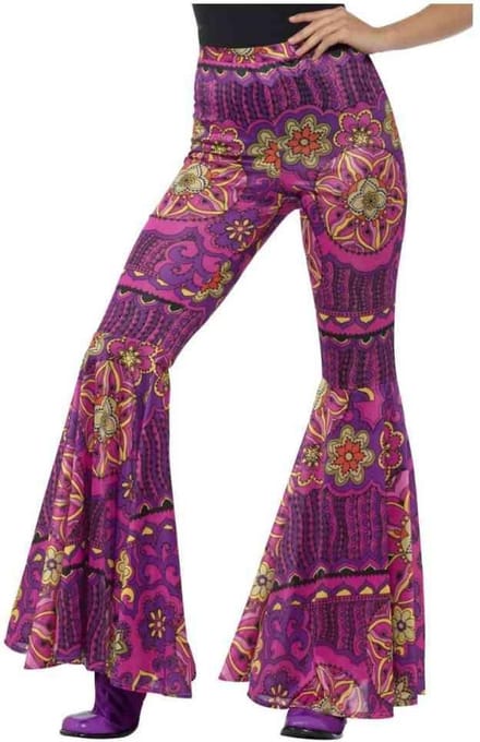 Smiffys Kostuum broek -S/M- Flared Multicolours