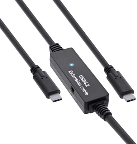 InLine USB-C actieve kabel | USB3.0 5 Gbps | 5 meter