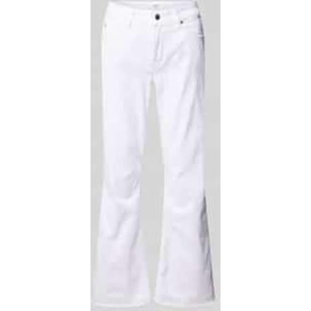 Flared fit jeans van katoenmix model 'FRANCESCA'