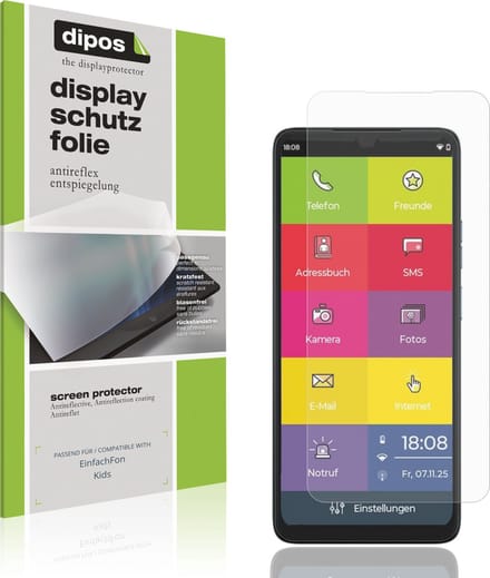 dipos – 4x Matte Beschermfolie geschikt voor EinfachFon Kids | Krasbestendige & antireflecterende Screenprotector Ultra-Thin