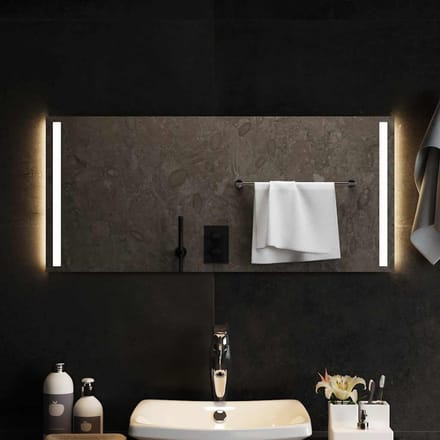 vidaXL - Badkamerspiegel - LED - 90x40 - cm