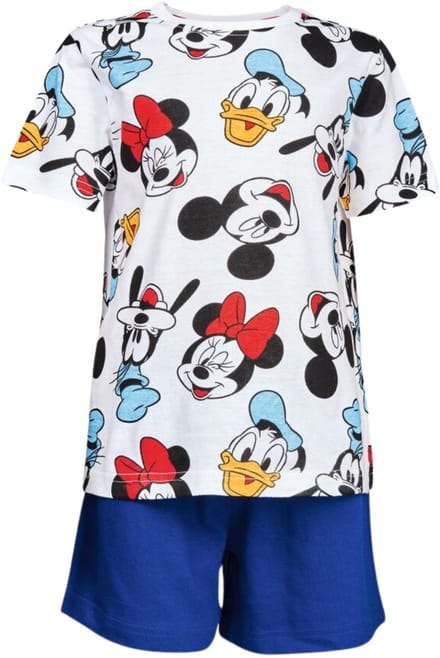 Mickey Mouse Shortama - Maat 122/128 - Katoen - Meerkleurig - Kind