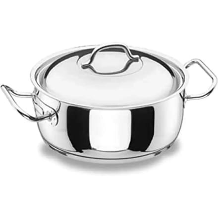 Professionele steelpan met deksel Lacor 32 cm