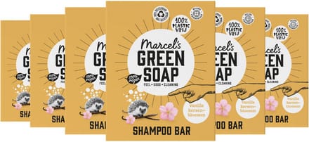 Marcel's Green Soap Shampoo Bar - Vanille & Kersenbloesem - 6 x 90 gram