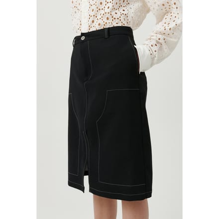 Soulland Deen Skirt Black Größe: XS/S | Midiröcke Outlet | Unisex | Schwarz