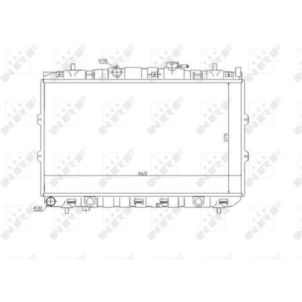 Radiator, motorkoeling NRF 53819