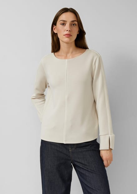 s.Oliver  Sweatshirts Ecru Taglia: 46 | Maglie a manica lunga Outlet | Donna | Marrone