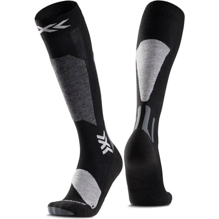 X-Socks Ski Discover OTC Skisokken Zwart/Lichtgrijs 45-47