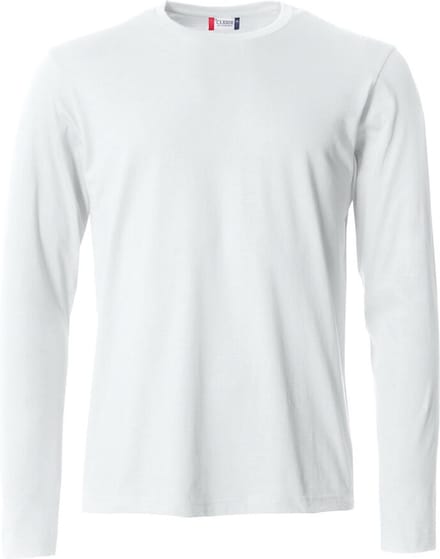 Clique Basic-T L/S 029033 - Wit - M