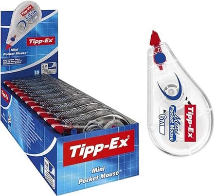 Correctieroller Mini Set 2 Stuks - 6 Meter Tape voor Thuis, School en Kantoor