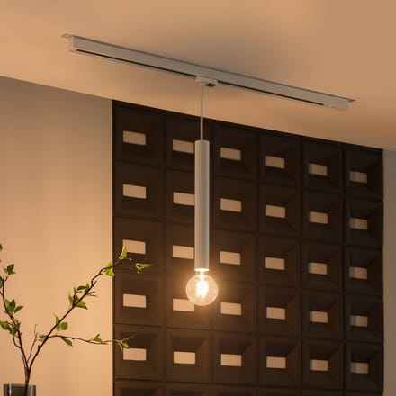 Arcchio - railverlichting - 1licht - Aluminium, polycarbonaat - H: 40 cm - E27 - wit
