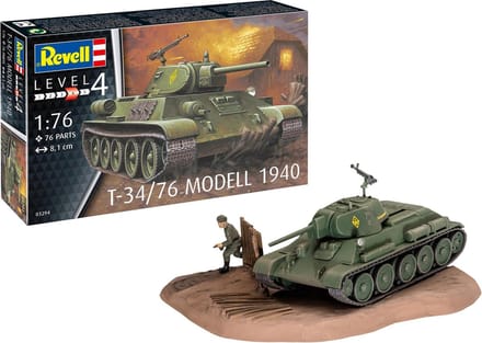 Revell Modelbouwpakket Militaire voertuigen - 03294 T-34/76 Modell 1940 Plastic - 1:76 - Modelbouw