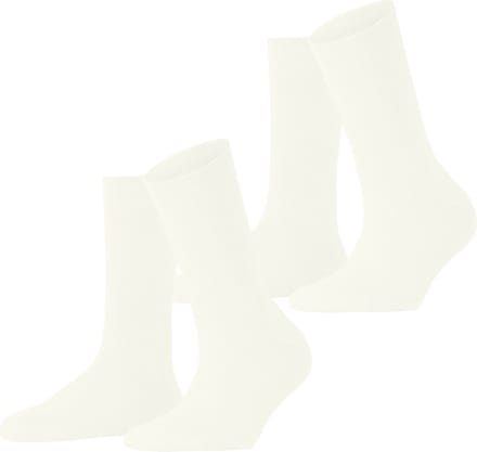 Esprit Cloud 2-Pack eenkleurig katoen multipack sokken dames wit - maat 35-38