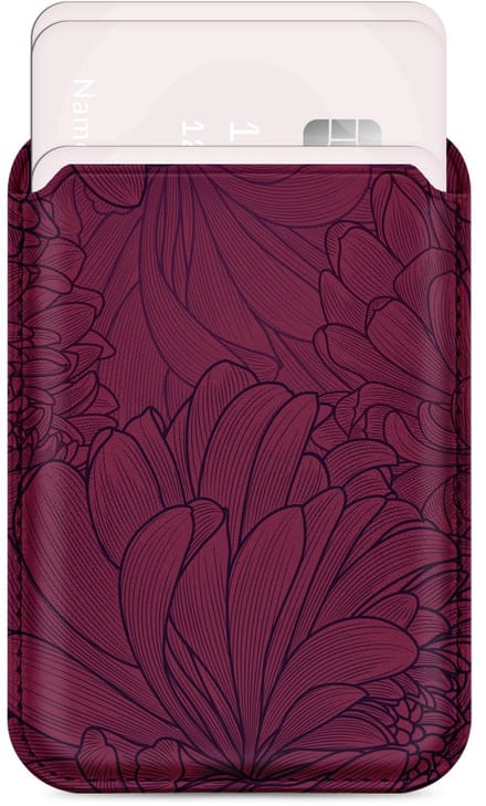 Mio by Mobilize Pasjeshouder - 3 Pasjes - MagSafe Compatible - Berry Blooms