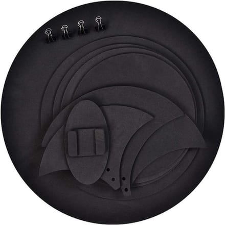 Drum Mute Pads - Drum Dempers - Stil Drummen - 5mm Dik Schuimrubber - 10 Stuks - Zwart