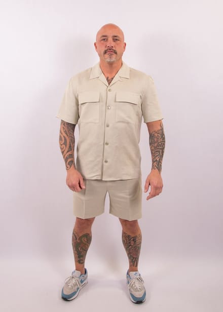 Antony Morato Shirt Panama Regular Fit Linen