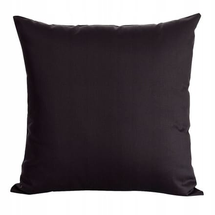 Zwarte Katoenen Kussensloop 60x70 cm met Rits