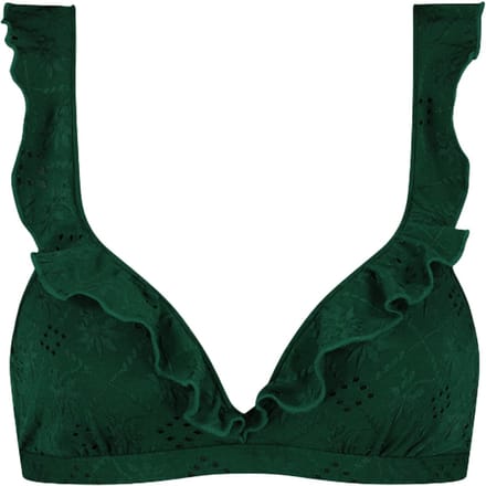 Beachlife Green Embroidery Dames Bikinitopje - Maat D36