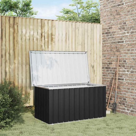 vidaXL - Tuinbox - 129x67x65 - cm - antraciet