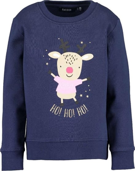 blue seven kerst trui blauw, maat 122.