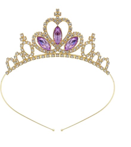 Prinsessen Tiara - Goud Paars - Diadeem - vanaf 4 jaar