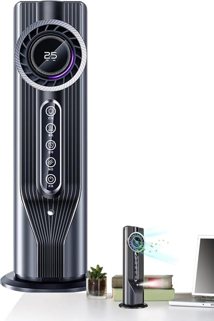 Draagbare Airco - Persoonlijke Koeler - Ruimte Koelen - Zes Snelheden - 325 cm Hoog - Wit
