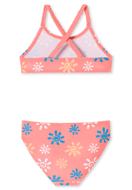 Bustier bikini gerecyclede gebreide stof SPF40+ zon pink - Aqua 92