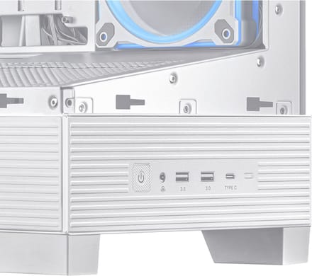 ASUS A31 Plus TG ARGB WHITE - PC Behuizing - Medi Tower - ATX - Micro-ATX - Mini-ITX - Wit