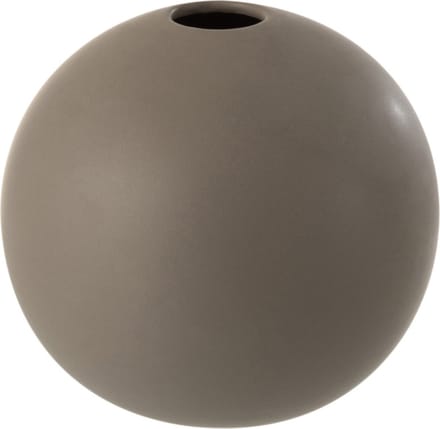 J-Line vaas Bol - keramiek - donkergrijs - medium - 17 cm hoog