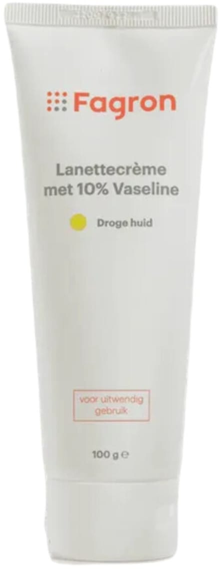 Fagron Lanettecreme 10% Vaseline - 2 x 100 gr - Voordeelverpakking