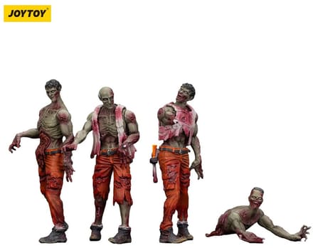 Joy Toy (CN) Zombie Dark Source Action Figuur 4-Pack Mechanic Team 8 cm Action Figuur