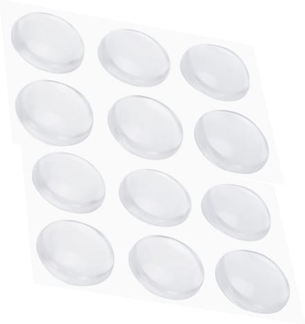 Zelfklevende Deurstopper - 12 Stuks Transparant Rond - Zachte Siliconen Wandbescherming