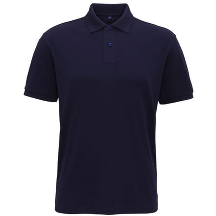 Asquith & Fox Heren Super Smooth Knit Polo Shirt (Marine)