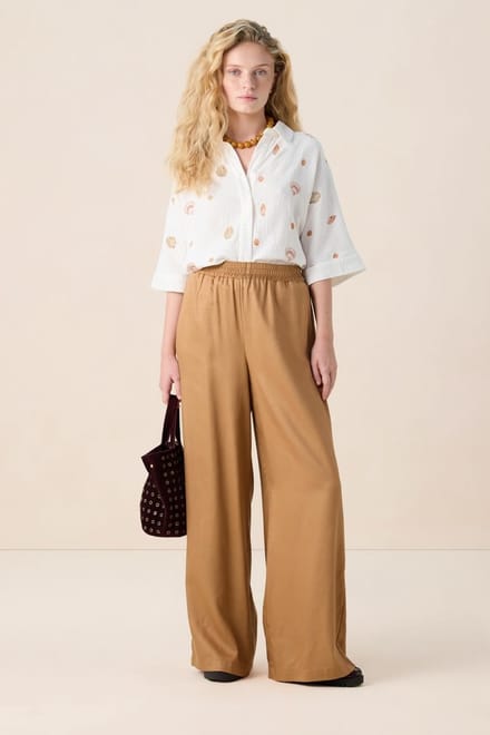 Sissy-Boy - Bruine wide leg broek