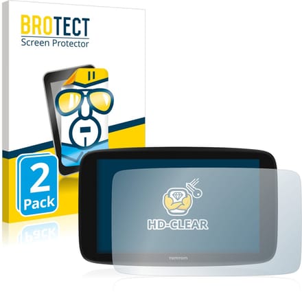 BROTECT - Screenprotector voor TomTom Go Expert 6" - Folie Beschermfolie transparant 2 Stuks