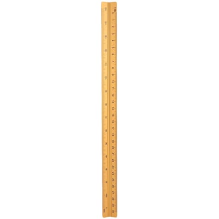 Règle d'échelle architecturale 30 cm Portée Aluminium Précise Conception concave Multifonctionnelle Triangle Règle à dessin pour or