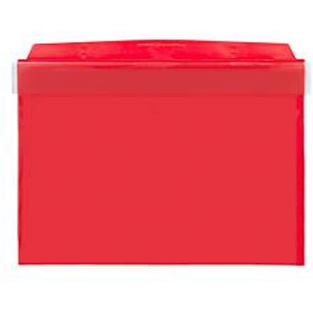 Orgatex magneethoezen, m. klep, A5 liggend, rood, 10 st.