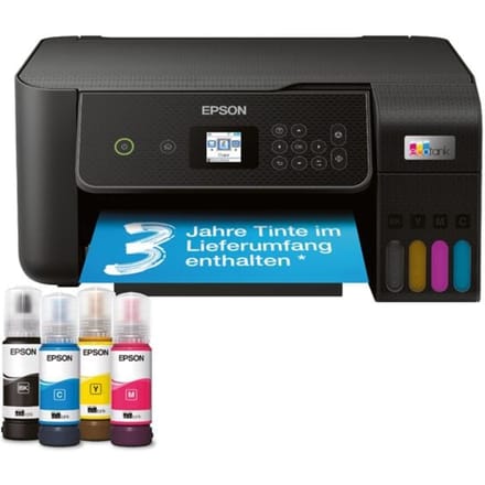 A4 Multifunctionele printer - EPSON - Ecotank ET-2870 - Wi-Fi - Inktreservoirs - 3 jaar inkt inbegrepen