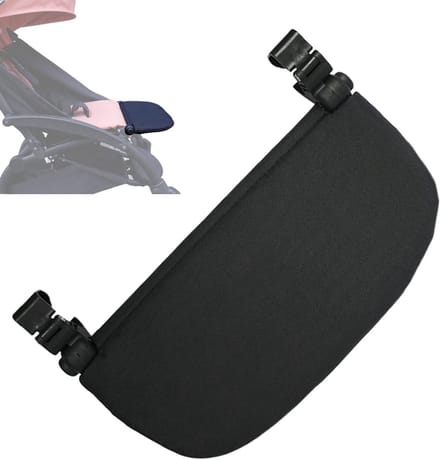 Kinderwagen Voetsteun - Buggy Extension - Comfortabel Reizen - Ergonomisch Verstelbaar - 30 x 21 cm - Grijs