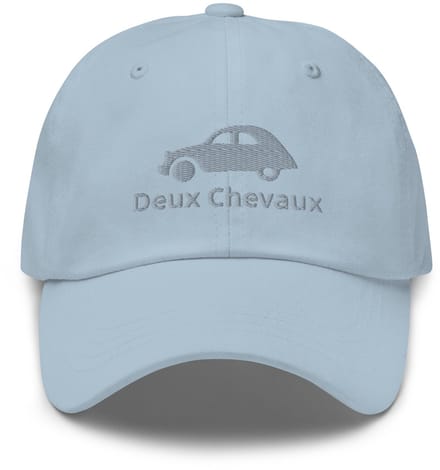 De2pktjes - Geborduurde Citroën 2cv pet - L.Blauw